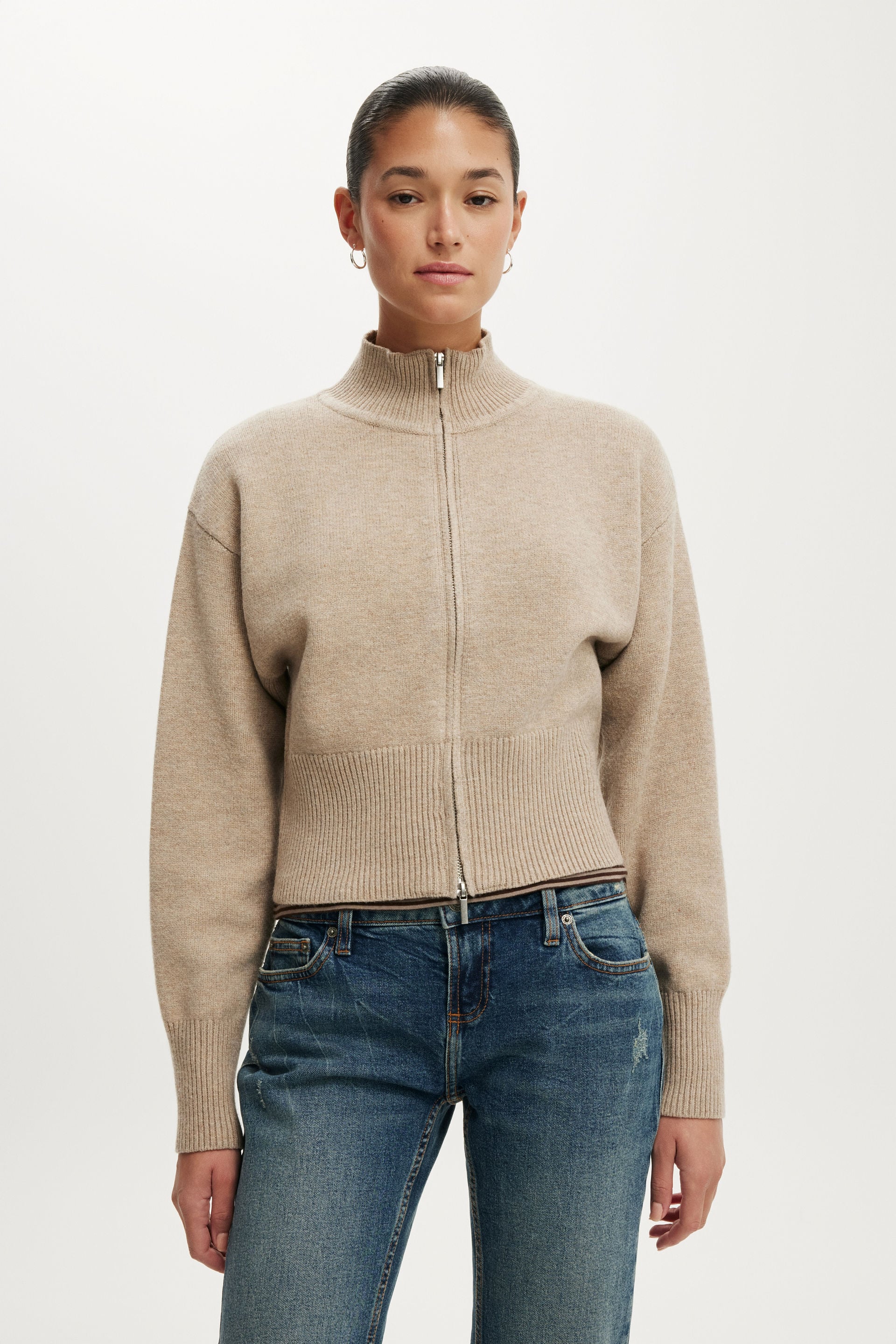 Vara Cinched Zip Knit