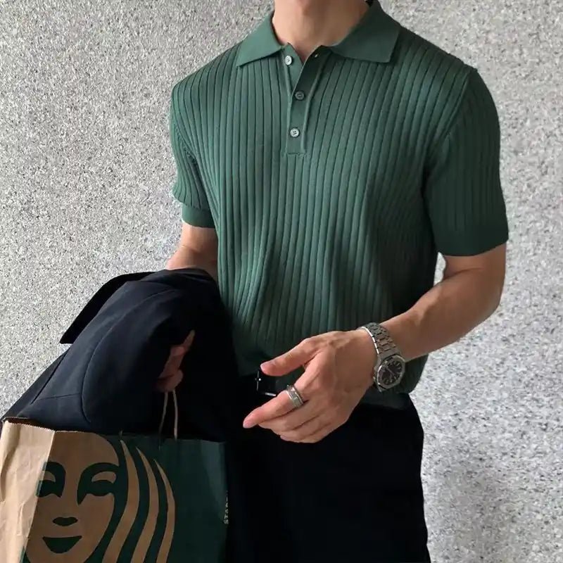 Knitted Polo Shirt - MUSSRA