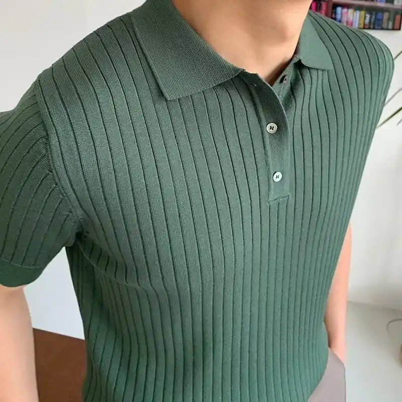 Knitted Polo Shirt - MUSSRA