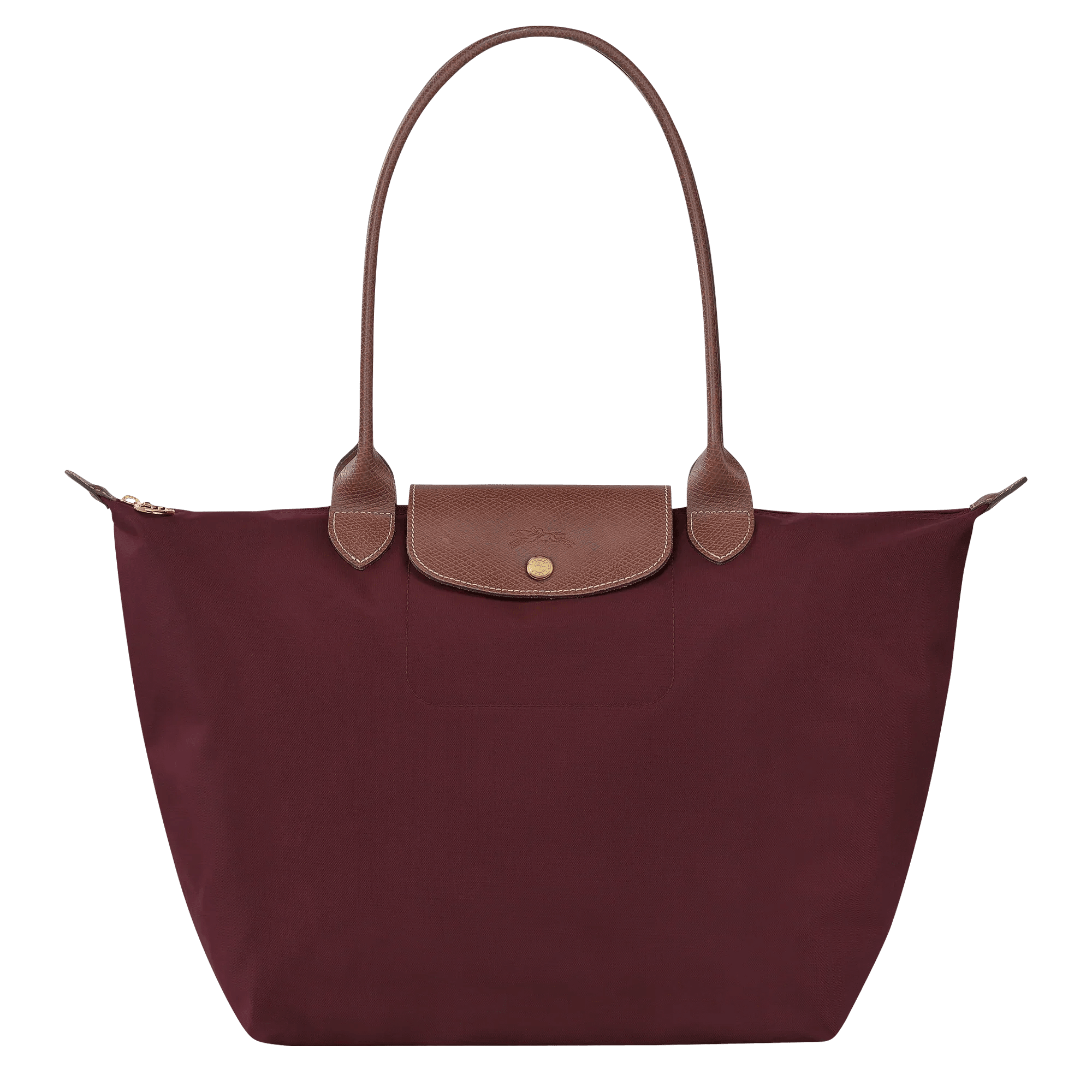 Longchamp - Large Le Pliage Tote, Burgundy - MUSSRA