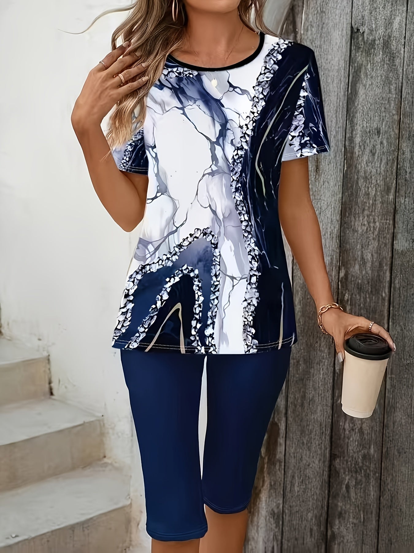 Luna™ | Printed Two - Piece Stretch Set - MUSSRA