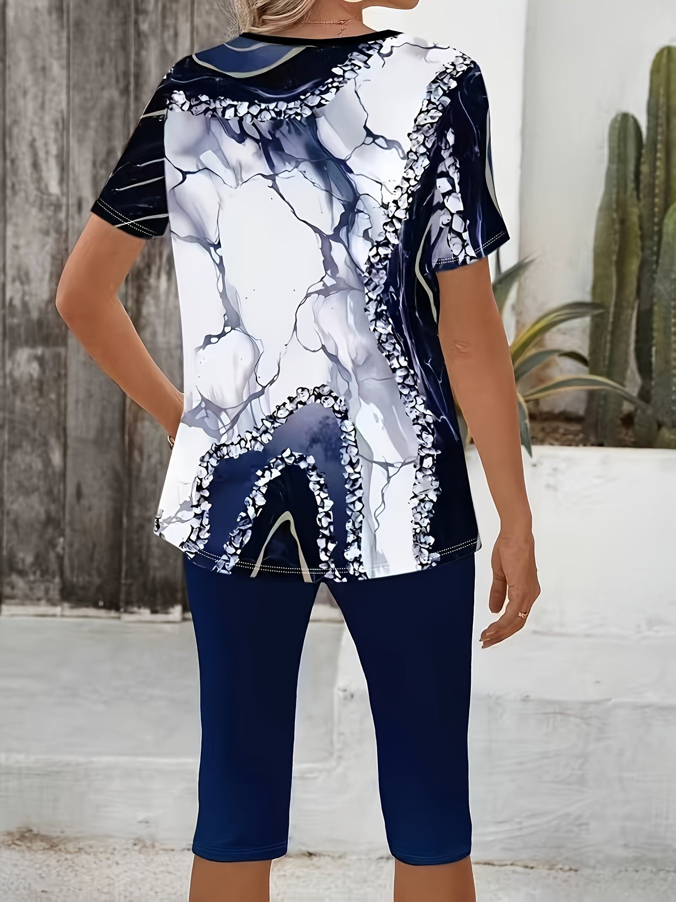 Luna™ | Printed Two - Piece Stretch Set - MUSSRA
