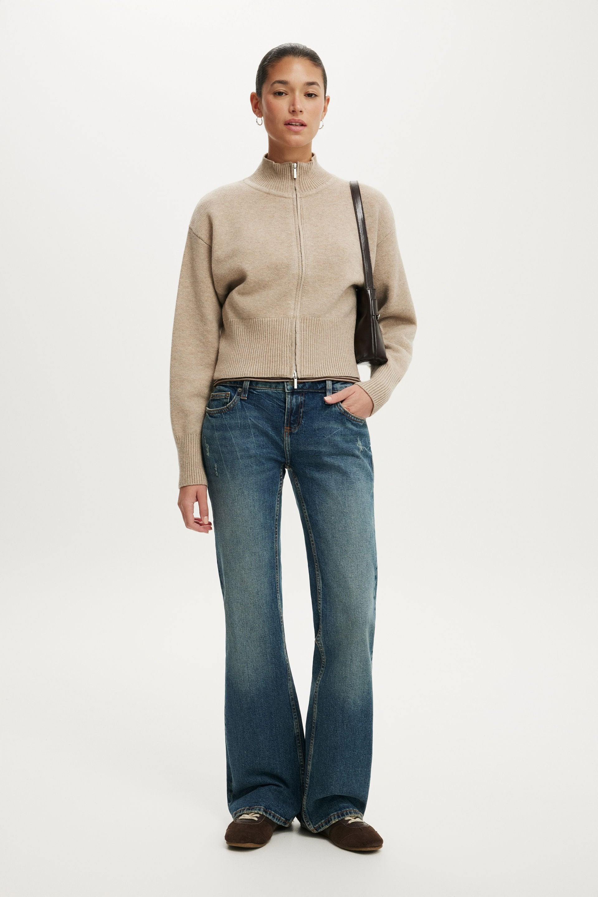 Vara Cinched Zip Knit