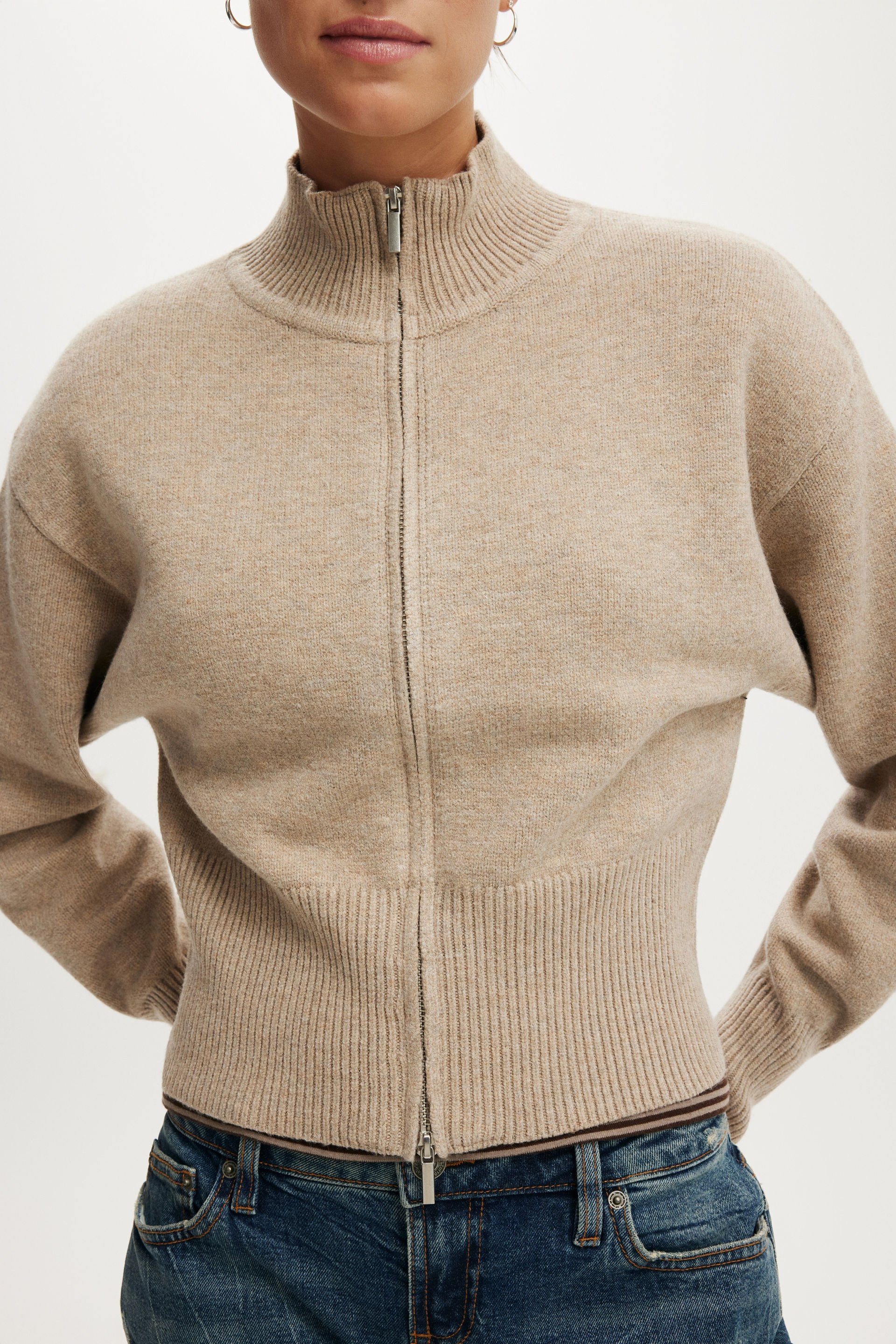 Vara Cinched Zip Knit