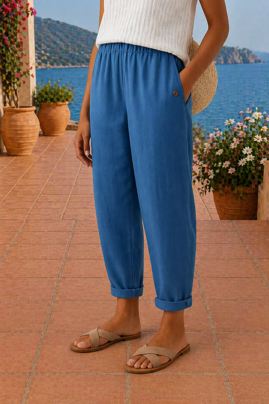 Lusa | Relaxed Linen Wide-Leg Pants