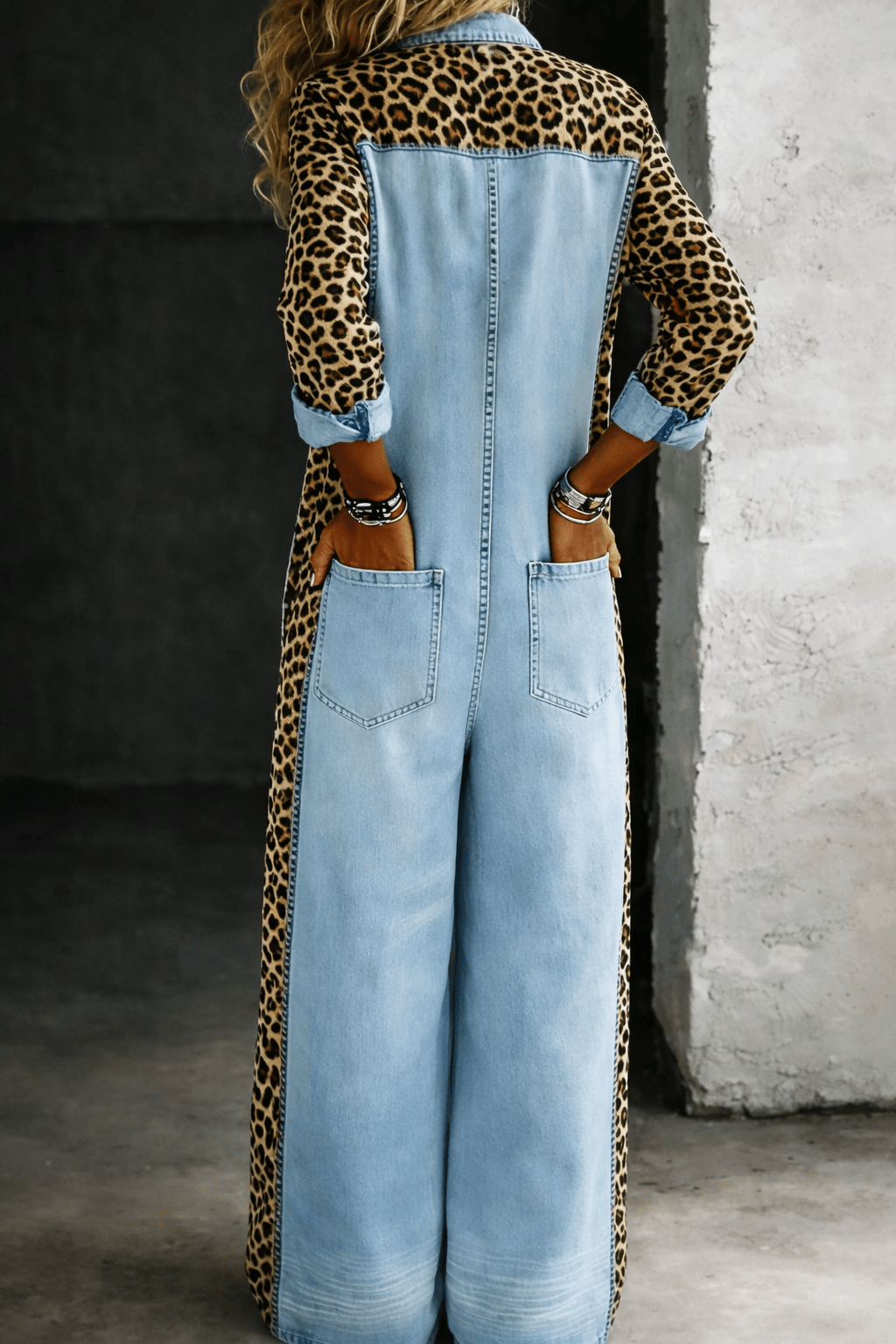 Amanda | One Piece Denim Shirt Jumpsuit - MUSSRA