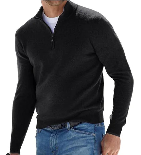 Rema Men's Soft-Knit Quarter Zip Jumper - Costello Golf Pullover