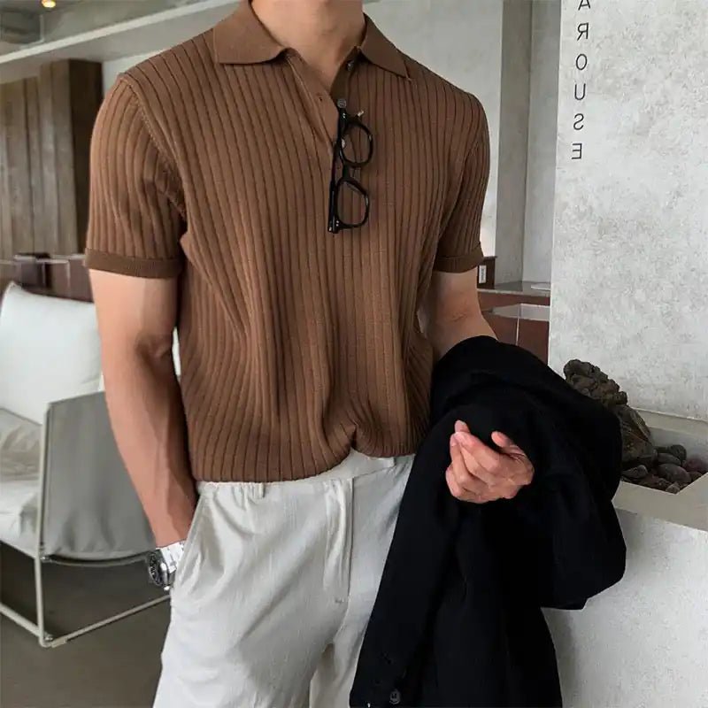 Knitted Polo Shirt - MUSSRA