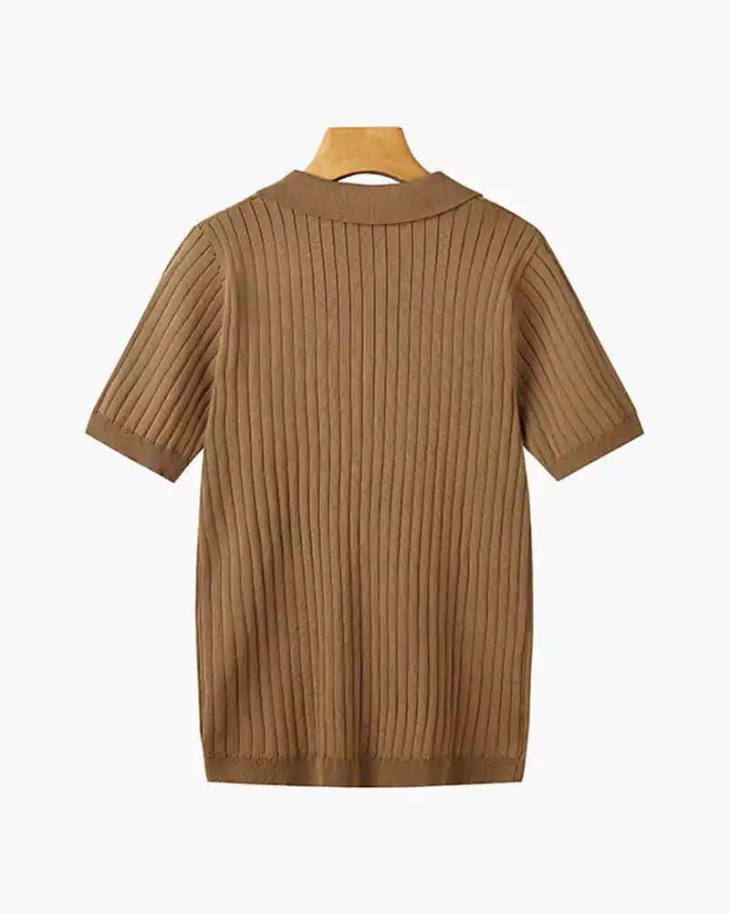 Knitted Polo Shirt - MUSSRA