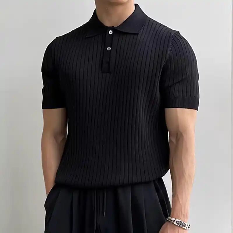 Knitted Polo Shirt - MUSSRA