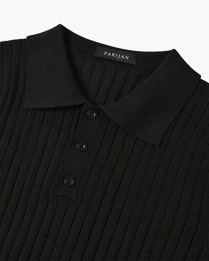 Knitted Polo Shirt - MUSSRA