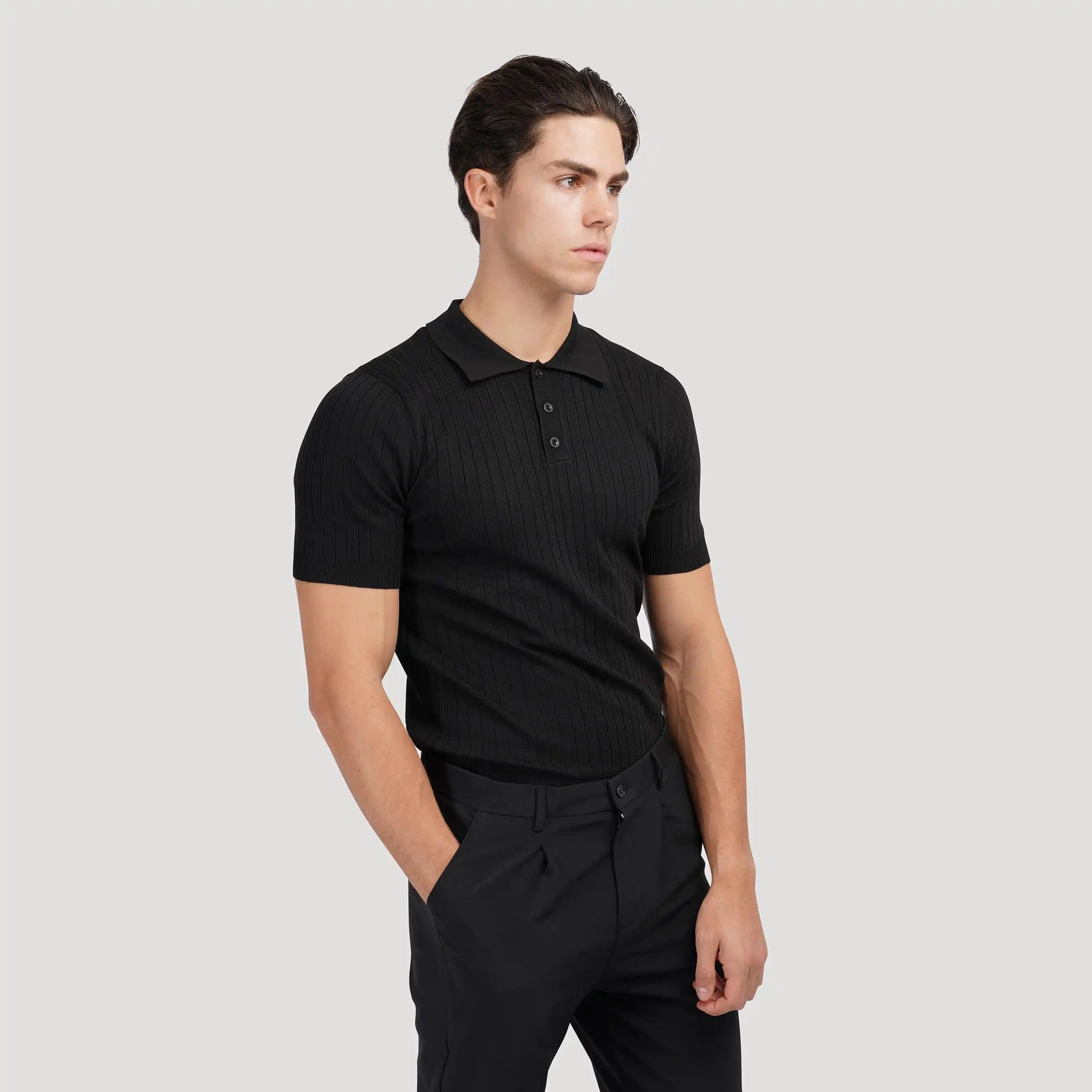 Knitted Polo Shirt - MUSSRA