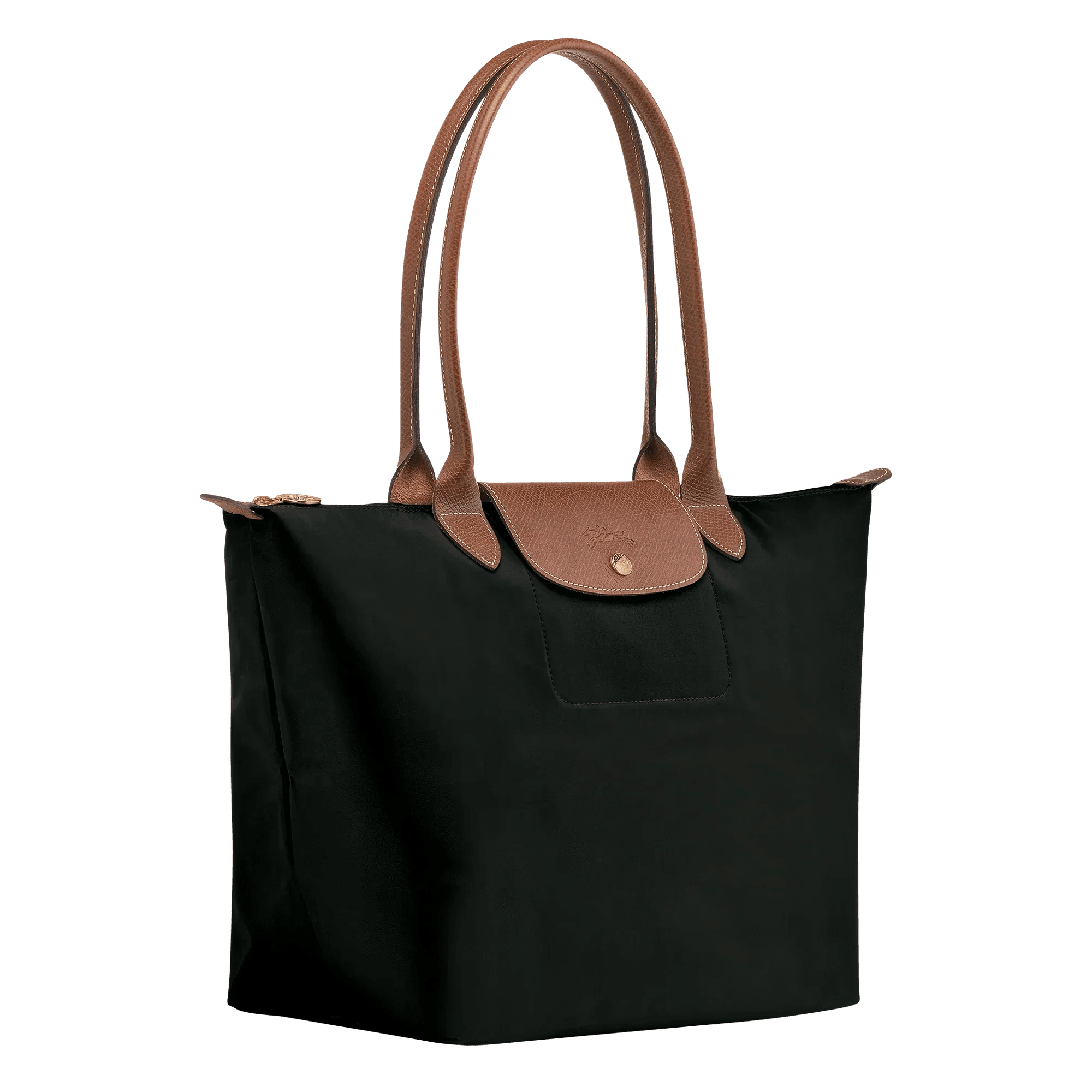 Longchamp - Large Le Pliage Tote, Black - MUSSRA