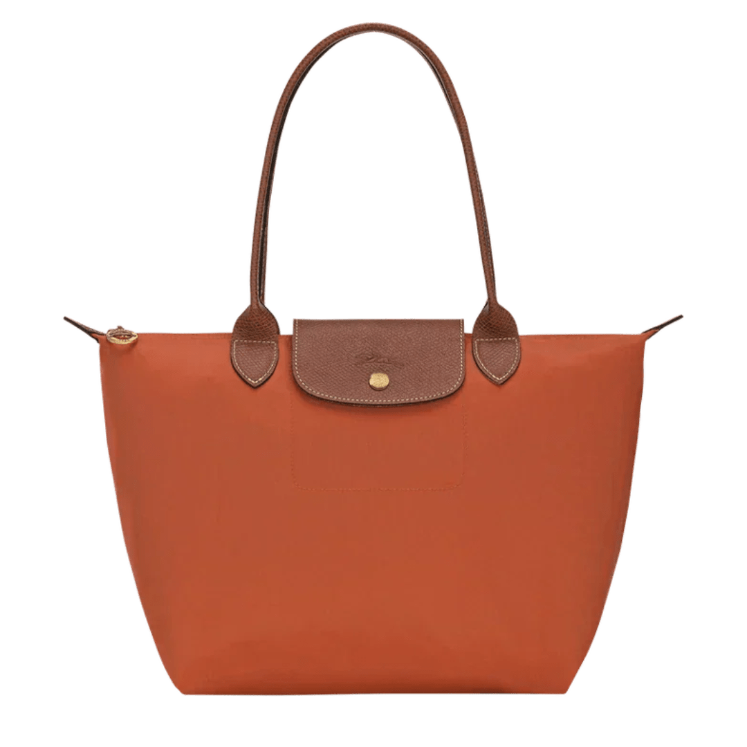 Longchamp - Large Le Pliage Tote, Brick - MUSSRA