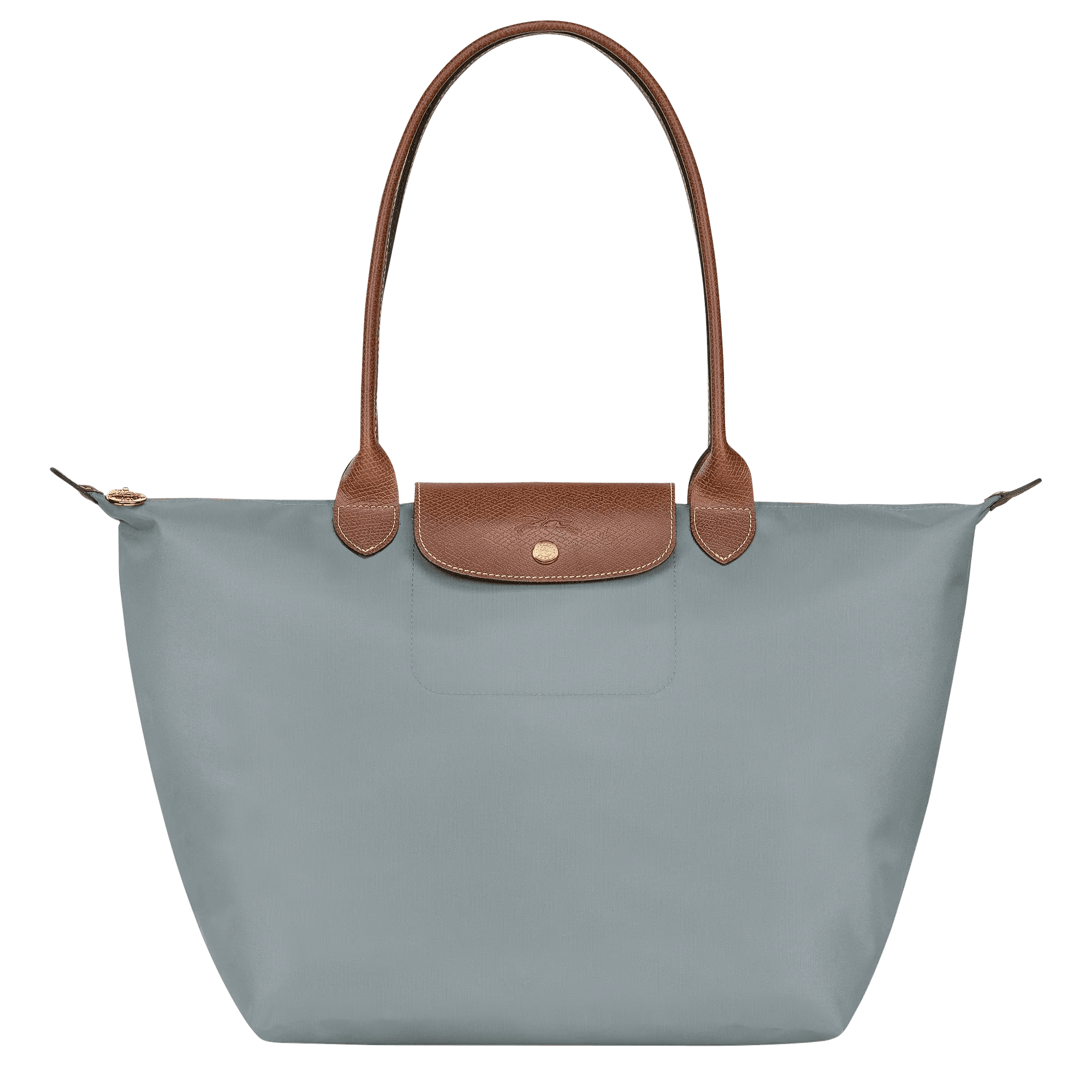 Longchamp - Large Le Pliage Tote, Steel - MUSSRA