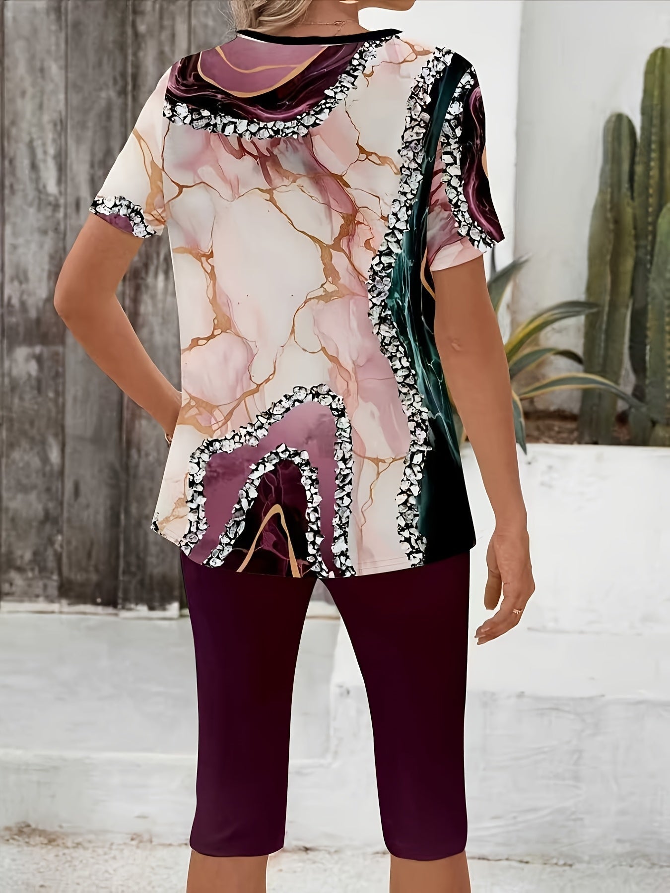 Luna™ | Printed Two - Piece Stretch Set - MUSSRA