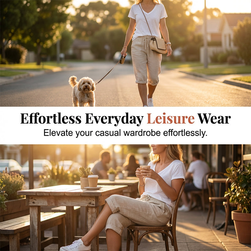 Vara | Casual Cotton Linen Capris