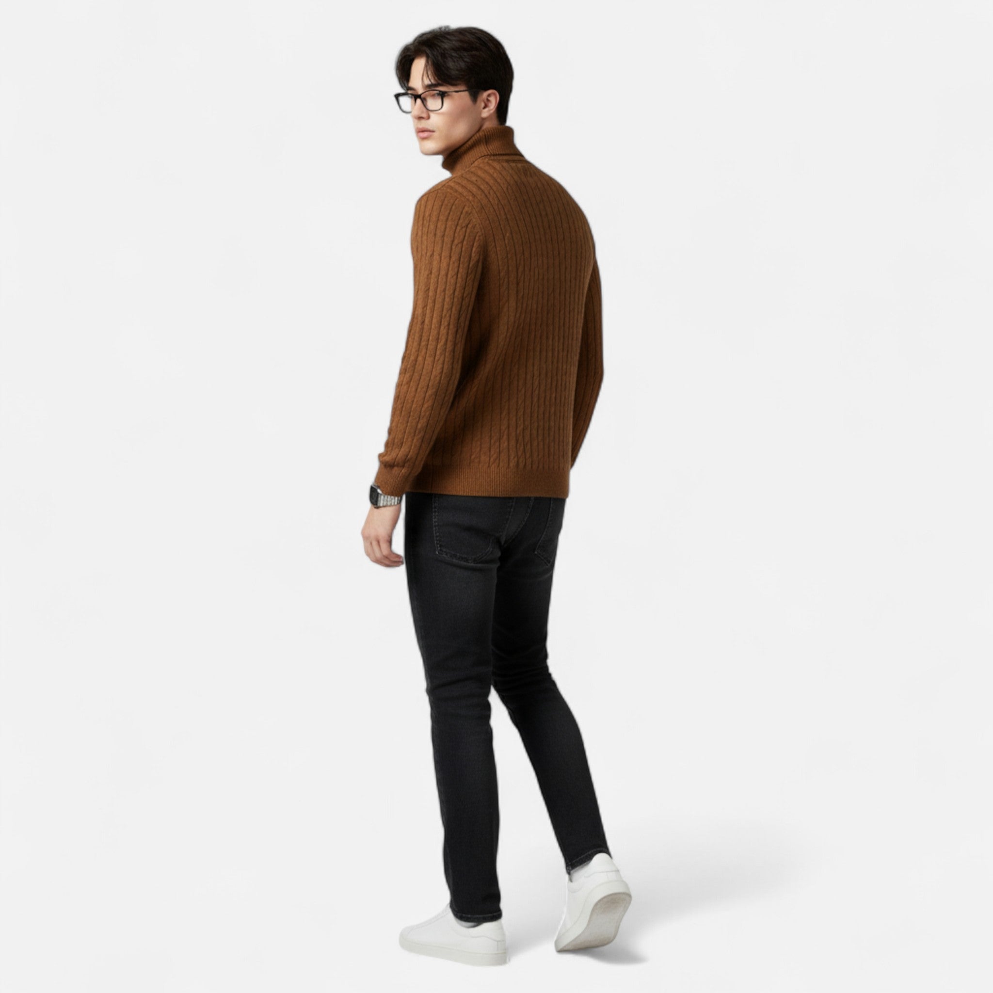Vara Men’s Wool High - Neck Sweater - MUSSRA
