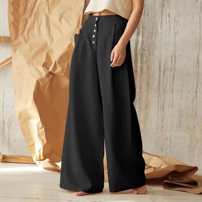 Vintage Plain Button Down Pocket Pants - MUSSRA